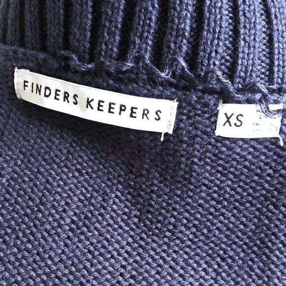 FINDERS KEEPERS Fringe Sleeveless Sweater Top Boho Graduates Tomorrow Knit XS - Picture 5 of 13